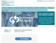 Tablet Screenshot of ens-cachan.fr